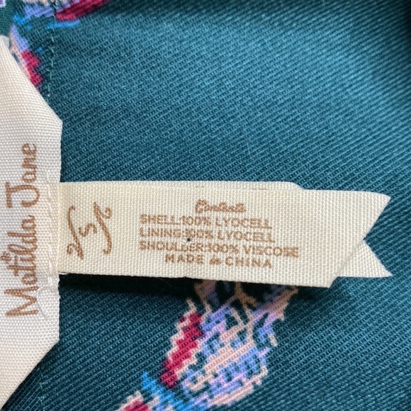 Matilda Jane romper jumpsuit ruffle tank tie front  hummingbirds small green - Picture 6 of 7